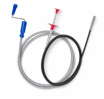 Professionele Afvoer Ontstopper Set – Ontstoppingsveer & Klauwgrijper voor Wastafel, Douche, Toilet en Riool – Afvoerreiniger Zonder Chemicaliën tegen Verstoppingen