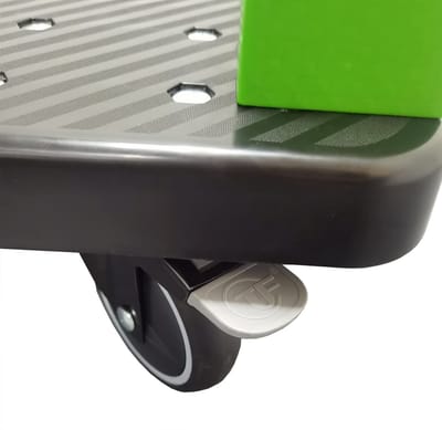 Set van 2 zwenkwielen 5 inch met rem voor platformwagen