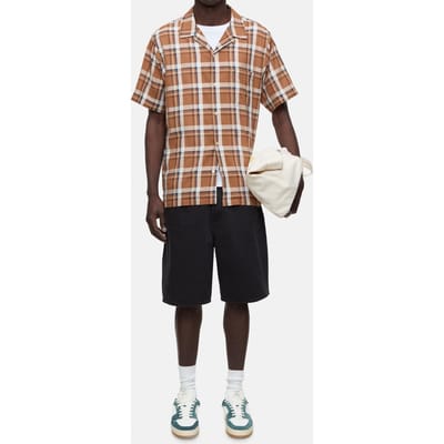 Closed Short Sleeved Shirt Sandalwood Size: M | Casual Shirts Outlet | Heren | Blauw