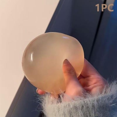 1/2 STUKS Knijpbare Stressbal met Kokosolie, Langzaam Terugkaatsend, Stressverlichtend Fidgetspeelgoed voor Volwassenen en Kinderen brown