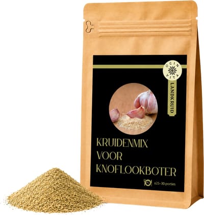 Knoflook Kruidenboter Mix 100g – Kruidenboter Kruiden voor Zelf Kruidenboter Maken – BBQ, Stokbrood & Dips – Ocin Vita