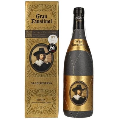 Bodgeas Faustino Gran Faustino I Gran Reserva Rioja 2005 13,5% Vol. 0,75l in geschenkverpakking