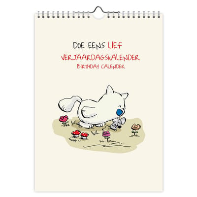 Doe eens lief verjaardagskalender - 18x25 cm