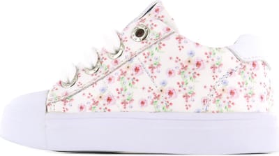Sneakers | Meisjes | White flower | Leer | Shoesme | Maat 21
