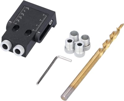 Zakgatmal Set - Houtverbinder Mal - Houtbewerking Projecten - 15 Graden Hoek - 39 Delig - Zilver