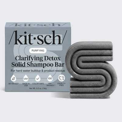 Kitsch clarifying detox solid shampoo bar voor detox van je opgebouwde shampoo resten