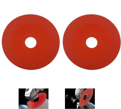 2 stuks - Diamantslijp- en polijstschijven -Diamantslijpschijven - slijpzaagbladen - Multifunctioneel polijstgereedschap - Rood - 100 mm - Duurzaam - Gebruiksvriendelijk - Geschikt voor glas, tegels, flessen