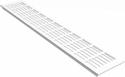 Ventilatierooster Aluminium Gep Poedercoat Wit 100mm Breed voor Verwarming en Ventilatie