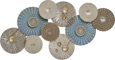 HASSIUM - Wanddecoratie - Blauw - Metaal