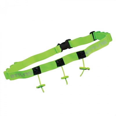 BTTLNS startnummerband - triathlon race belt - hardloopriem - hardloopband - inclusief gel vakjes - Keeper 2.0 - groen