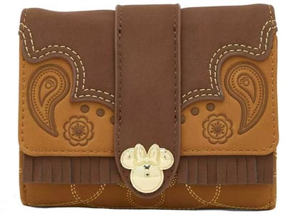 Disney Loungefly Wallet Minnie Mouse Western Fringe Exclusive