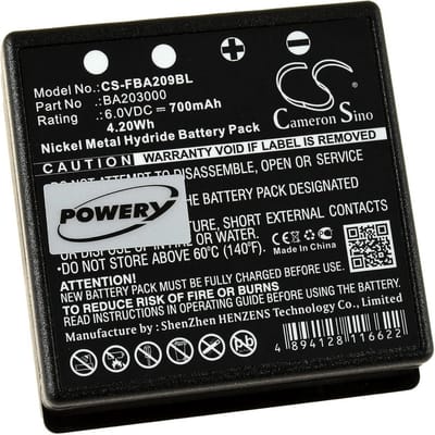 Vervangende batterij 6V NiMH voor radiosystemen