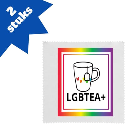 Akyol - pride cadeau brillendoekjes - Lgbt pride - pride vlag - gay cadeau - gay pride accessoires - homo - lgbtq vlag - accessoires - cadeau - met tekst - - 17,8 bij 17,8 cm - 2 stuks