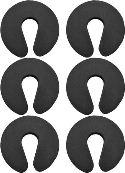Set van 6 Deurbeveiligers van Schuim voor Kinderen, Veiligheidsklemmen, Deurstopper en Raambeveiliging