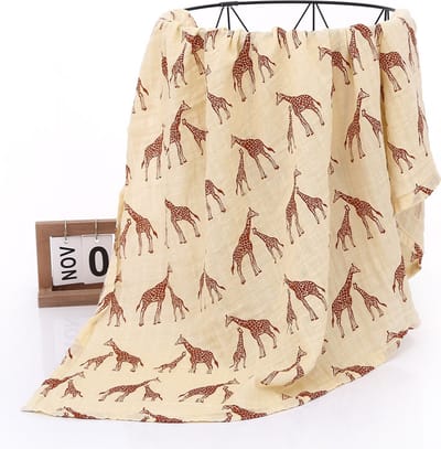 IL BAMBINI - Inbakerdoek -  Mousseline - Hydrofiel luier - Extra Groot - Giraffe