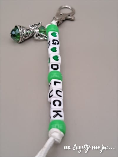 Geluksengeltje - Geluksengel - Engel - Good luck sleutelhanger - Engeltje - Gelukspoppetje - een Engeltje voor jou - Geluksengel, Guardian Angel - Beschermengel - Cadeautje - Good Luck - Sleutelhanger