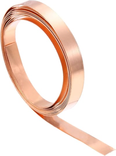 0.3mm Dikke Koperfolie Rol van 2000mm - 99.9% Puur Koper voor DIY Projecten, Sieraden en Elektrische Reparaties