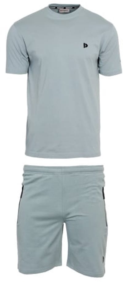 Donnay - Zomerset (Prince) - T-shirt/Joggingshort - Heren - Granite Green (343)- maat S