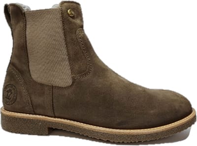Panama Jack Chelsea Boots Garnock Igloo C11 Taupe Suède Vacht Gevoerd