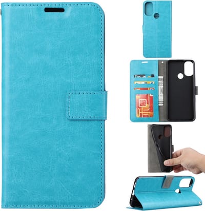 Bookcase Geschikt voor: Motorola Moto G50 5G - Bookcase Turquoise - portemonnee hoesje