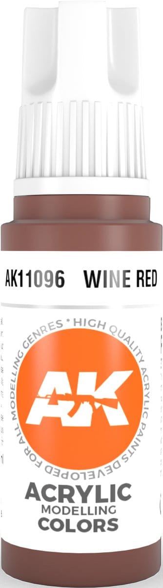 Wine Red Acrylic Modelling Color - 17ml - AK-11096