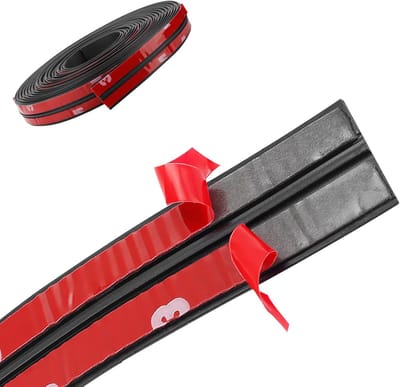 Dailygoods- Afdichtingsstrip 4m - Rubber - Waterdicht - Geluidsisolatie - Zwart - Flexibel en duurzaam - Rubberen Afdichting