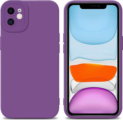 Cadorabo Hoesje geschikt voor Apple iPhone 11 in FLUID MAT PAARS - Beschermhoes gemaakt van flexibel TPU silicone Cover Fluid Case