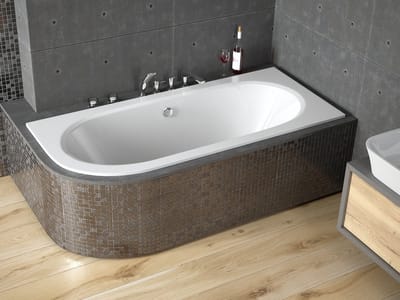 Badland AVITA SLIM hoekbad 150 x 75 cm rechts wit