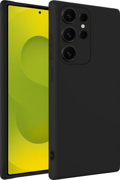 Hoesje - Geschikt voor Samsung Galaxy S25 Ultra - Sterk & Shockproof - Hoes Cover - Siliconen Case - Telefoonhoesjes - Zwart