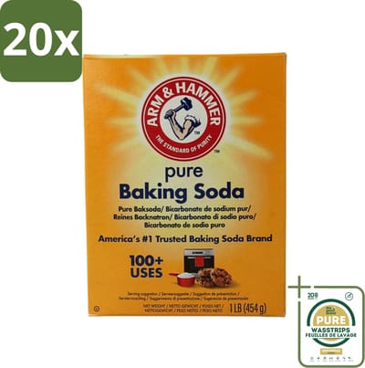 20 x Arm & Hammer - Baking Soda - Multifunctioneel - Biologisch Afbreekbaar - 454 g - Grootverpakking - Baking Soda - Arm And Hammer - Natuurlijke Baking Soda - Bakpoeder - Zuurteregelaar