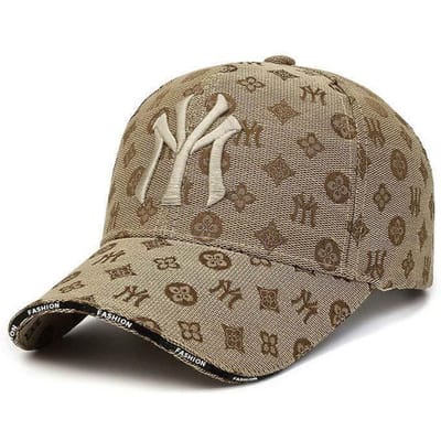 Nieuwe Casual Brief Borduur Baseball Caps Lente En Zomer Buiten Unisex Verstelbare Casual Hoeden Zonnebrand Hoed Sport Cap 54-60CM beige
