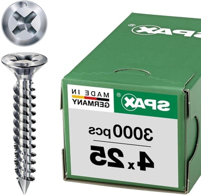 Beslagschroeven - Profielschroeven - Bevestigen van profielen - Met CUT-punt - 4 x 25 mm - Zilver