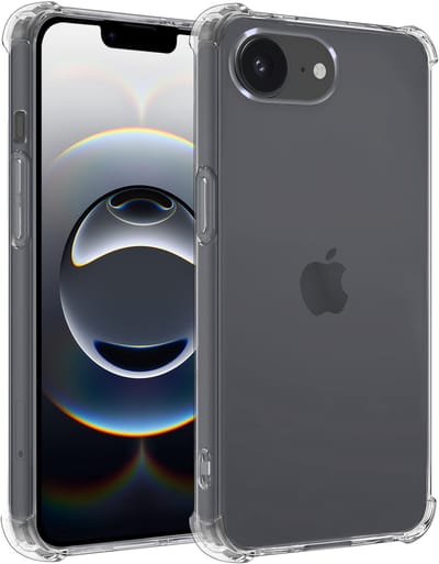 Hoesje - Geschikt voor Apple iPhone 16e / 17e - Sterk & Shockproof - Siliconen Shock Case - Hoes Cover - Telefoonhoes - Transparant