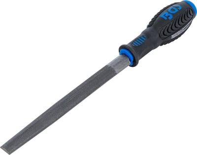 Halfronde Werkplaatsvijl 150 mm met Handvat voor Bewerking en Ontbramen