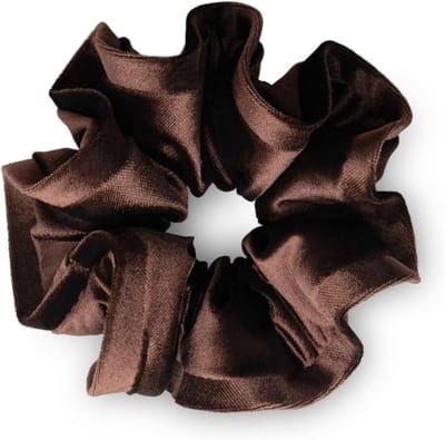 Zachte en Elastische Scrunchies voor Dikke Lange Haarstijlen, Drie-Dimensionale Haarbanden voor Vrouwen, Perfect voor Ponytails en Vlechten (Bruin)