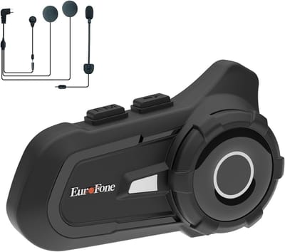Bluetooth Headset voor Motorhelm - Intercom tot 800m voor 2 Rijders met Ruisonderdrukking en HD Geluid