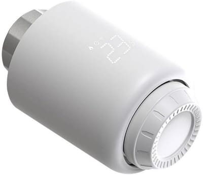 Slimme Thermostaatkraan - Radiatorknop WiFi - Energie Besparen - App Bediening - Standaard Aansluiting - Wit