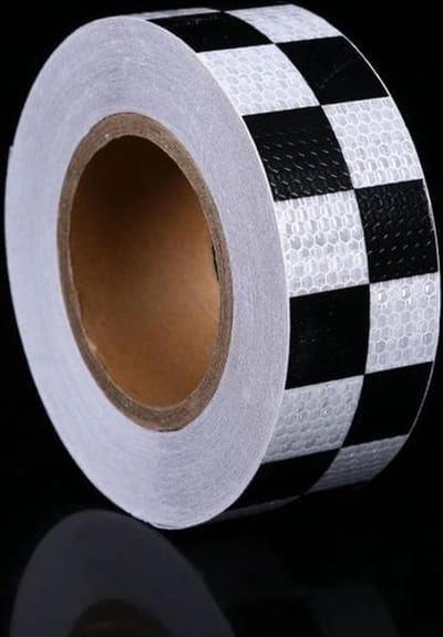 3 rollen reflecterende stickers 5 cm x 3 m waterdichte reflecterende veiligheidsmarkeringstape, reflecterende tape met hoge zichtbaarheid, geen residu reflecterende waarschuwingstape voor vrachtwagens, opleggers en auto's