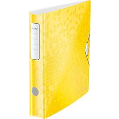 LEITZ® -Vijl Actief WOW, DIN A4, rugbreedte 65 mm, 5 stuks, geel