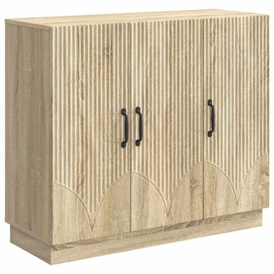 vidaXL - Dressoir - Sonoma - Eiken - 89 - x - 34,5 - x - 77 - cm - Bewerkt - hout