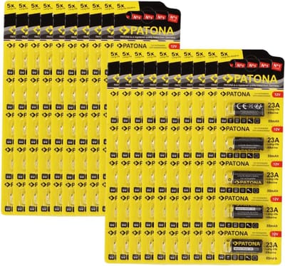 Speciale Batterijen - Knoopcel Batterijen - Apparaten Voeden - 100 Stuks Verpakking - 12 Volt 23A