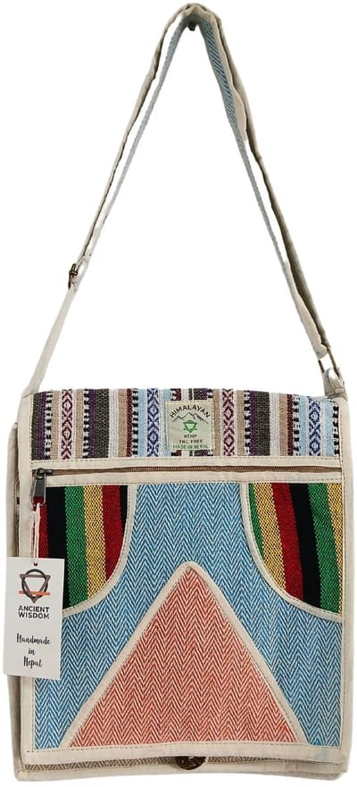 Ancient Wisdom - Tas - Hennep laptop messenger tas - schoudertas - handtas - draagtas - tas - laptop bag
