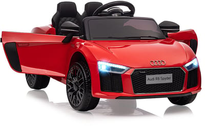 Triumpunpre Elektrische Kinderauto Audi R8 - 6V Ride-On Auto met 2 Motoren - Elektrisch Auto met Muziek & LED Koplampen - Afstandsbediening - Rood