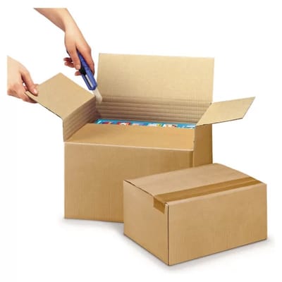 DOOS / BOX 30,5L x 21,5B x 32,5H cm (aanpasbaar 11 cm in hoogte door handige ribbels) 5 stuks