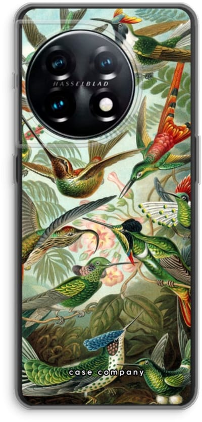 Case Company® - Hoesje geschikt voor OnePlus 11 hoesje - Haeckel Trochilidae - Soft Cover Telefoonhoesje - Bescherming aan alle Kanten en Schermrand