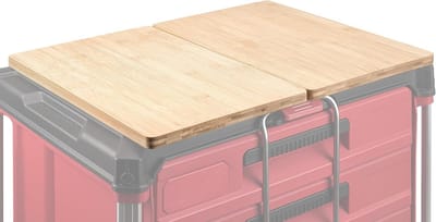 Set van 2 Tafelbladen voor Rolling Tool Box - Organizer voor Gereedschap, Stevige Werkplek met Montagevoeten en Eenvoudige Installatie zonder Boren