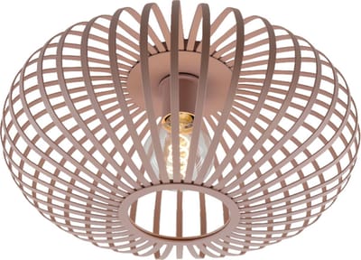 Olucia - LIEVE - Plafondlamp - Roze - Vorm: Rond