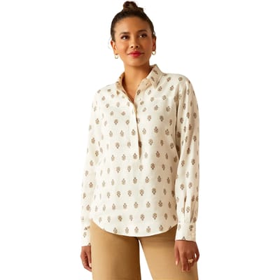 Damesblouse met lange mouwen Ariat Pocklington