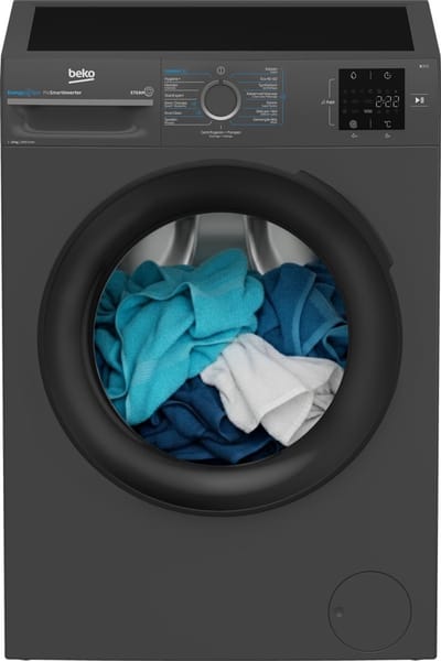 Beko BM3WFT31041A1 - Wasmachine - Voorlader - 10 kg - 1400 RPM - Antraciet