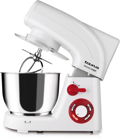 Keukenmachine - Mixer Standmixer - Bakken En Koken - Krachtige 1200W Motor - 5.5 Liter Kom - Wit